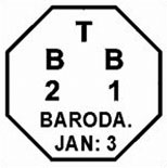 Baroda TPO Postmark